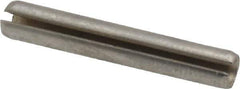 Made in USA - 5/32" Diam x 1" Long Slotted Spring Pin - Grade 420 Stainless Steel, Bright Finish - Eagle Tool & Supply