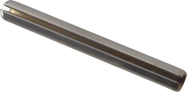 Made in USA - 5/32" Diam x 1-1/2" Long Slotted Spring Pin - Grade 420 Stainless Steel - Eagle Tool & Supply