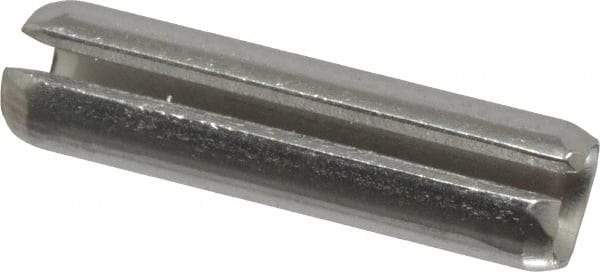Made in USA - 3/16" Diam x 3/4" Long Slotted Spring Pin - Grade 420 Stainless Steel, Bright Finish - Eagle Tool & Supply
