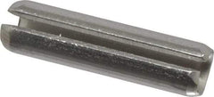 Made in USA - 3/16" Diam x 3/4" Long Slotted Spring Pin - Grade 420 Stainless Steel, Bright Finish - Eagle Tool & Supply