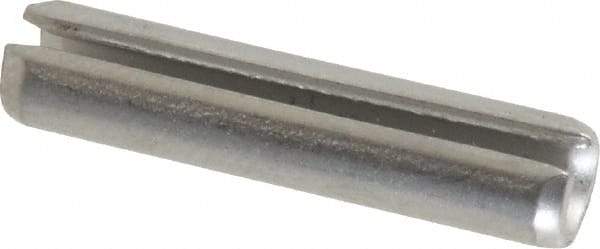 Made in USA - 3/16" Diam x 7/8" Long Slotted Spring Pin - Grade 420 Stainless Steel, Bright Finish - Eagle Tool & Supply