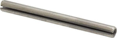 Made in USA - 3/16" Diam x 2" Long Slotted Spring Pin - Grade 420 Stainless Steel, Bright Finish - Eagle Tool & Supply