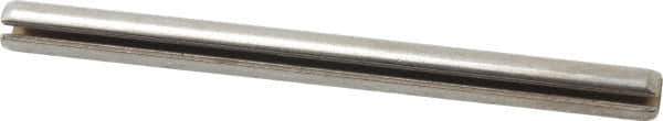 Made in USA - 3/16" Diam x 2-1/2" Long Slotted Spring Pin - Grade 420 Stainless Steel, Bright Finish - Eagle Tool & Supply