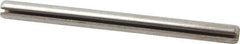 Made in USA - 3/16" Diam x 2-1/2" Long Slotted Spring Pin - Grade 420 Stainless Steel, Bright Finish - Eagle Tool & Supply