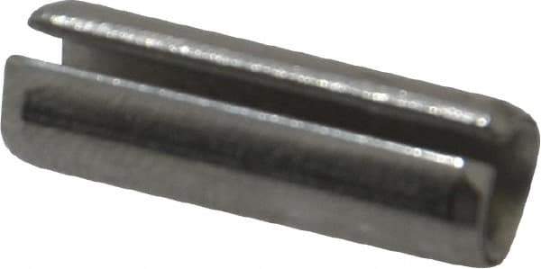 Made in USA - 1/4" Diam x 3/4" Long Slotted Spring Pin - Grade 420 Stainless Steel, Bright Finish - Eagle Tool & Supply