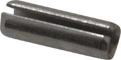 Made in USA - 1/4" Diam x 3/4" Long Slotted Spring Pin - Grade 420 Stainless Steel, Bright Finish - Eagle Tool & Supply