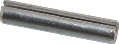 Made in USA - 1/4" Diam x 1-1/4" Long Slotted Spring Pin - Grade 420 Stainless Steel, Bright Finish - Eagle Tool & Supply
