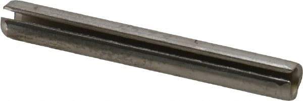 Made in USA - 1/4" Diam x 2" Long Slotted Spring Pin - Grade 420 Stainless Steel, Bright Finish - Eagle Tool & Supply