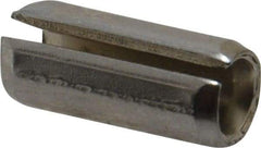 Made in USA - 5/16" Diam x 3/4" Long Slotted Spring Pin - Grade 420 Stainless Steel, Bright Finish - Eagle Tool & Supply