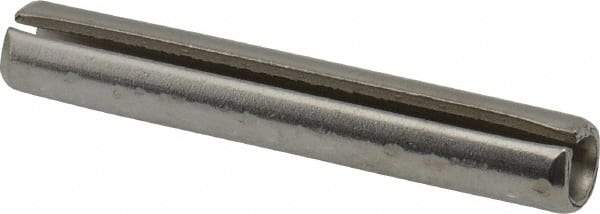 Made in USA - 5/16" Diam x 2" Long Slotted Spring Pin - Grade 420 Stainless Steel, Bright Finish - Eagle Tool & Supply