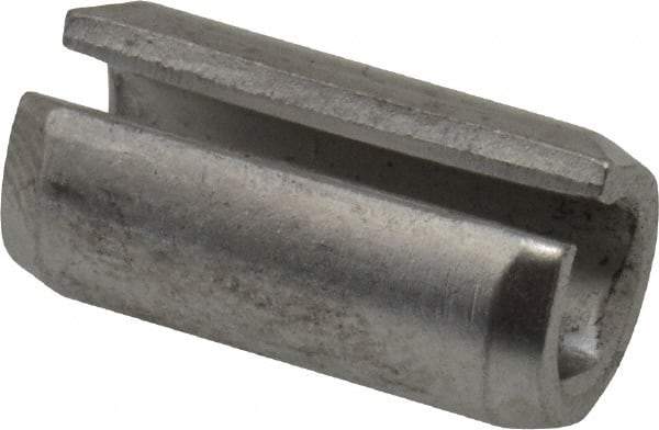 Value Collection - 3/8" Diam x 3/4" Long Slotted Spring Pin - Grade 420 Stainless Steel, Bright Finish - Eagle Tool & Supply