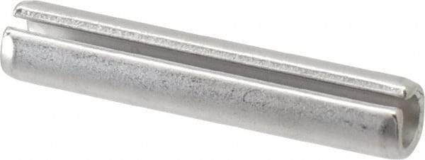 Made in USA - 3/8" Diam x 2" Long Slotted Spring Pin - Grade 420 Stainless Steel, Bright Finish - Eagle Tool & Supply