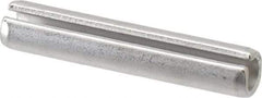 Made in USA - 3/8" Diam x 2" Long Slotted Spring Pin - Grade 420 Stainless Steel, Bright Finish - Eagle Tool & Supply