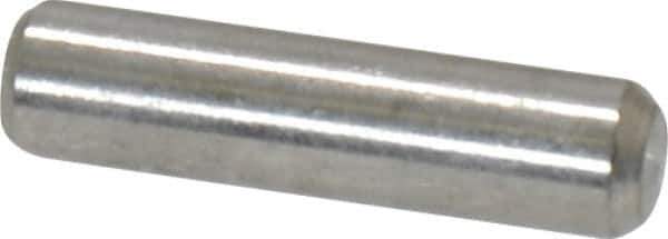 Value Collection - 1/8" Diam x 1/2" Pin Length 18-8 Stainless Steel Standard Dowel Pin - Bright Finish - Eagle Tool & Supply