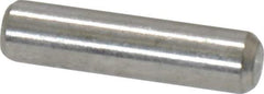 Value Collection - 1/8" Diam x 1/2" Pin Length 18-8 Stainless Steel Standard Dowel Pin - Bright Finish - Eagle Tool & Supply