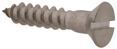 Value Collection - #10, 1" OAL, Slotted Drive, Flat Head Wood Screw - Eagle Tool & Supply