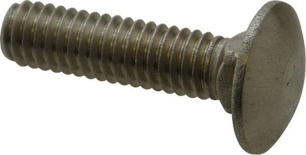Value Collection - 5/16-18 UNC 1-1/4" Length Under Head, Standard Square Neck, Carriage Bolt - 18-8 Stainless Steel, Uncoated - Eagle Tool & Supply