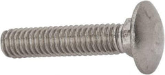 Value Collection - 5/16-18 UNC 1-1/2" Length Under Head, Standard Square Neck, Carriage Bolt - 18-8 Stainless Steel, Uncoated - Eagle Tool & Supply