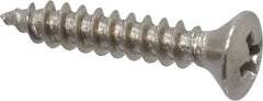 Value Collection - #4 Oval Head Phillips Sheet Metal Screw - Stainless Steel, 5/8" OAL, Grade 18-8 - Eagle Tool & Supply