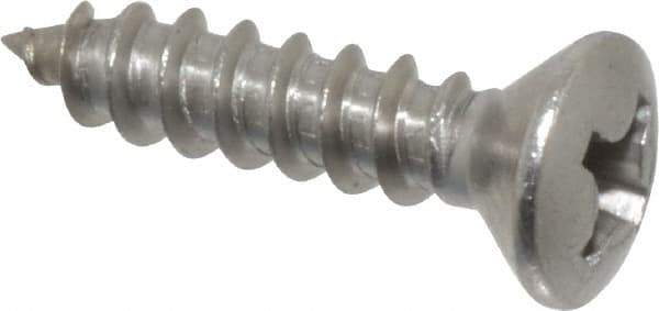 Value Collection - #6 Oval Head Phillips Sheet Metal Screw - Stainless Steel, 5/8" OAL, Grade 18-8 - Eagle Tool & Supply