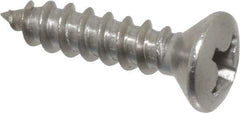 Value Collection - #6 Oval Head Phillips Sheet Metal Screw - Stainless Steel, 5/8" OAL, Grade 18-8 - Eagle Tool & Supply