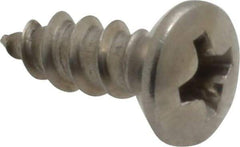 Value Collection - #8 Oval Head Phillips Sheet Metal Screw - Stainless Steel, 1/2" OAL, Grade 18-8 - Eagle Tool & Supply