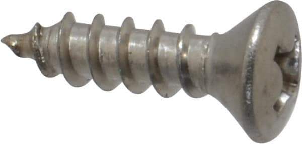 Value Collection - #8 Oval Head Phillips Sheet Metal Screw - Stainless Steel, 5/8" OAL, Grade 18-8 - Eagle Tool & Supply