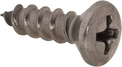 Value Collection - #10 Oval Head Phillips Sheet Metal Screw - Stainless Steel, 5/8" OAL, Grade 18-8 - Eagle Tool & Supply