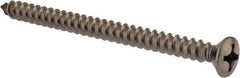 Value Collection - #12 Oval Head Phillips Sheet Metal Screw - Stainless Steel, 3" OAL, Grade 18-8 - Eagle Tool & Supply