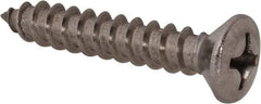 Value Collection - #14 Oval Head Phillips Sheet Metal Screw - Stainless Steel, 1-1/2" OAL, Grade 18-8 - Eagle Tool & Supply