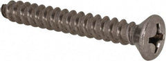 Value Collection - #14 Oval Head Phillips Sheet Metal Screw - Stainless Steel, 2" OAL, Grade 18-8 - Eagle Tool & Supply