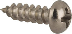 Value Collection - #6 Round Head Phillips Sheet Metal Screw - Stainless Steel, 1/2" Length Under Head, Grade 18-8 - Eagle Tool & Supply