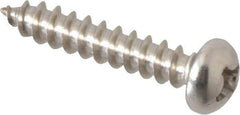Value Collection - #6 Round Head Phillips Sheet Metal Screw - Stainless Steel, 3/4" Length Under Head, Grade 18-8 - Eagle Tool & Supply
