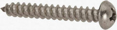 Value Collection - #6 Round Head Phillips Sheet Metal Screw - Stainless Steel, 1" Length Under Head, Grade 18-8 - Eagle Tool & Supply
