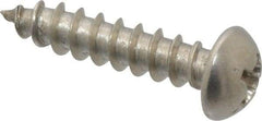 Value Collection - #8 Round Head Phillips Sheet Metal Screw - Stainless Steel, 3/4" Length Under Head, Grade 18-8 - Eagle Tool & Supply