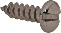 Value Collection - #4 Pan Head Slotted Sheet Metal Screw - Stainless Steel, 3/8" Length Under Head, Grade 18-8 - Eagle Tool & Supply