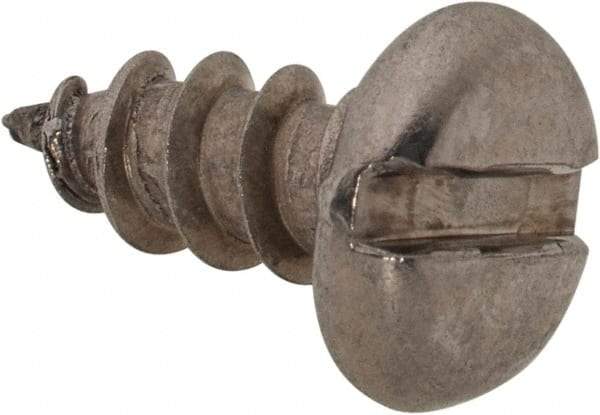 Value Collection - #8 Pan Head Slotted Sheet Metal Screw - Stainless Steel, 3/8" Length Under Head, Grade 18-8 - Eagle Tool & Supply
