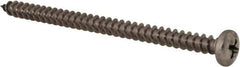 Value Collection - #10 Pan Head Phillips Sheet Metal Screw - Stainless Steel, 3" Length Under Head, Grade 18-8 - Eagle Tool & Supply