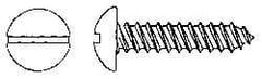 Value Collection - #10 Round Head Slotted Sheet Metal Screw - Stainless Steel, 1" Length Under Head, Grade 18-8 - Eagle Tool & Supply