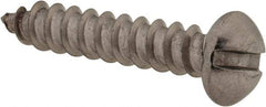 Value Collection - #6 Round Head Slotted Sheet Metal Screw - Stainless Steel, 3/4" Length Under Head, Grade 18-8 - Eagle Tool & Supply