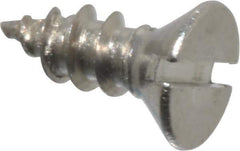 Value Collection - #2 Flat Head Slotted Sheet Metal Screw - Stainless Steel, 1/4" OAL, Grade 18-8 - Eagle Tool & Supply