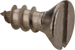 Value Collection - #6 Flat Head Slotted Sheet Metal Screw - Stainless Steel, 3/8" OAL, Grade 18-8 - Eagle Tool & Supply
