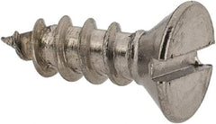 Value Collection - #8 Flat Head Slotted Sheet Metal Screw - Stainless Steel, 1/2" OAL, Grade 18-8 - Eagle Tool & Supply