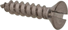 Value Collection - #8 Flat Head Slotted Sheet Metal Screw - Stainless Steel, 3/4" OAL, Grade 18-8 - Eagle Tool & Supply