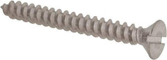 Value Collection - #8 Flat Head Slotted Sheet Metal Screw - Stainless Steel, 1-1/2" OAL, Grade 18-8 - Eagle Tool & Supply