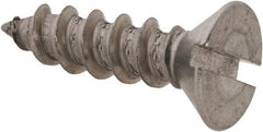 Value Collection - #10 Flat Head Slotted Sheet Metal Screw - Stainless Steel, 3/4" OAL, Grade 18-8 - Eagle Tool & Supply