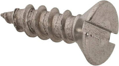Value Collection - #12 Flat Head Slotted Sheet Metal Screw - Stainless Steel, 3/4" OAL, Grade 18-8 - Eagle Tool & Supply