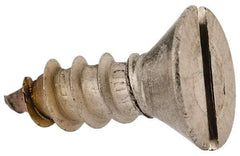 Value Collection - #14 Flat Head Slotted Sheet Metal Screw - Stainless Steel, 3/4" OAL, Grade 18-8 - Eagle Tool & Supply
