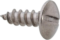 Value Collection - #8 Truss Head Slotted Sheet Metal Screw - Stainless Steel, 1/2" Length Under Head, Grade 18-8 - Eagle Tool & Supply