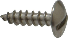 Value Collection - #8 Truss Head Slotted Sheet Metal Screw - Stainless Steel, 5/8" Length Under Head, Grade 18-8 - Eagle Tool & Supply